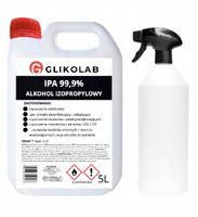 ALKOHOL IZOPROPYLENOWY ODTŁUSZCZACZ IPA 99,9% 5L + rozpylacz