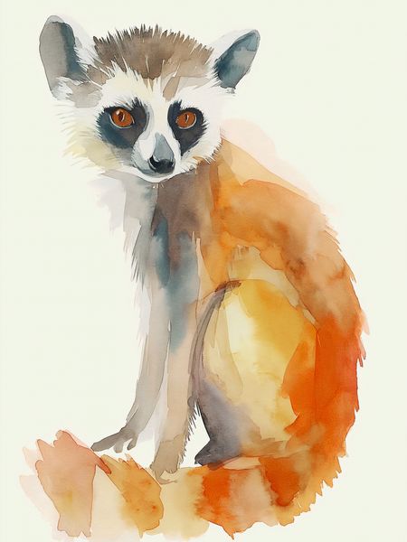 Plakat 60x80cm Lemurek zdjęcie 1