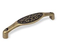 UCHWYT DO MEBLI RICCIA 15134Z12800.09 Rozstaw w mm - 128, Kolor pokrycia - Stary mosiądz