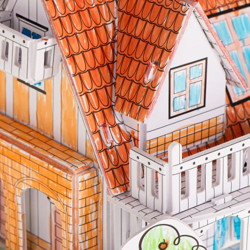 PUZZLE 3D KOLOROWANKA DOMEK 29 ELEMENTÓW na Arena.pl