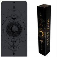 MATA PREMIUM DO JOGI ĆWICZEŃ CIĘŻKA KAUCZUK PU WZÓR KSIĘŻYCA ANTYPOŚLIZGOWA