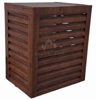 Osłona pompy ciepła 80x40x120 cm ciemny orzech NB273