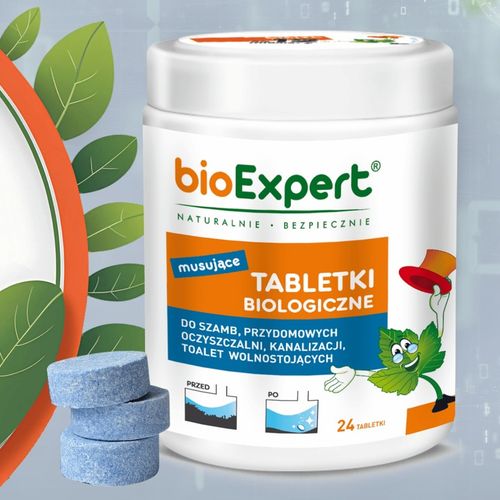 Bakterie do szamba Tabletki biologiczne na 2 LATA 24 szt BIOEXPERT na Arena.pl