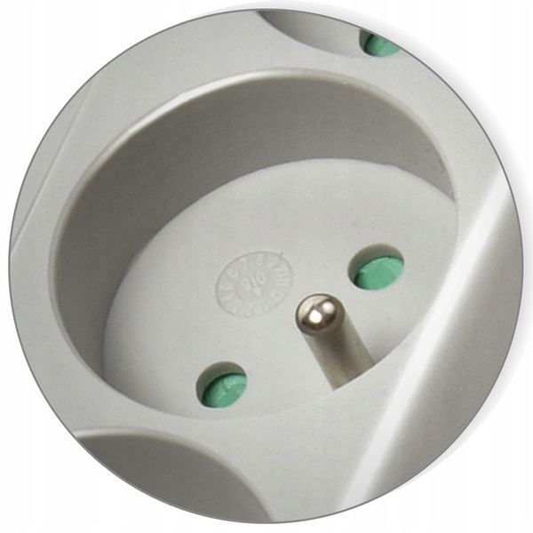 Listwa Zasilająca Przedłużacz Przepięciowy Szary 4 GNIAZDA Certyfikat CE zdjęcie 5