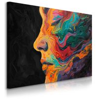 Obraz Canvas Do Salonu Abstrakcyjny Portret Kobiety Malarstwo 40cm x 30cm