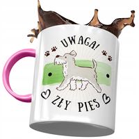 Kubek Różowy Z Pieskiem Psem Słodki Na Prezent Z Nadrukiem Ze Zdjęciem
