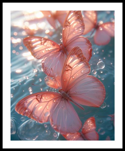 Plakat 40x50cm Świetliste Motyle na Arena.pl