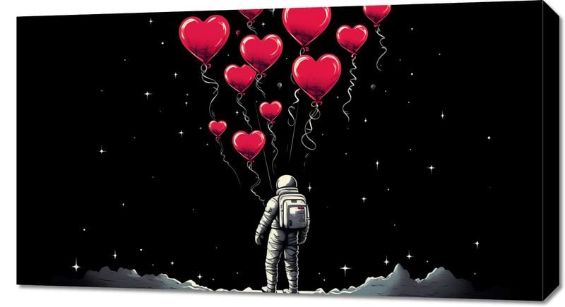 Obraz 90x50cm Astronauta Własnych Celi zdjęcie 1