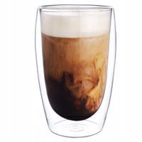 2 x 6x Szklanka termiczna do kawy latte herbaty zestaw szklanek podwójne dn