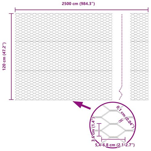 Ogrodzenie z słupkami Zielony 1.2 x 25 m Stal na Arena.pl