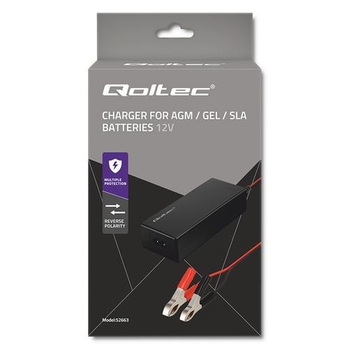 Ładowarka Qoltec do AGM GEL STD | Prostownik 12V 2A 24W na Arena.pl