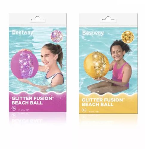 ND01_248320 Pilka dmuchana z brokatem 41cm B31050 na Arena.pl