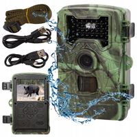 FOTOPUŁAPKA 1080p 36MP KAMERA MYŚLIWSKA LEŚNA 120° WODOODPORNA DIODY IR