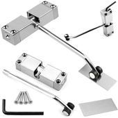 Metalowy Domykacz Drzwi Heckermann Jybmq08 Srebrny