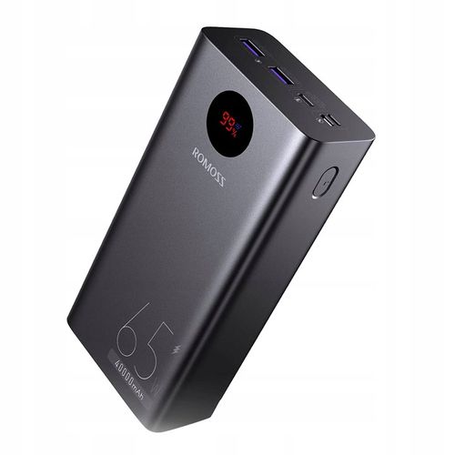 Romoss Powerbank PEA40 Pro 40000mAh 65W Wyświetlacz LED USB USB-C QC 4.0 PD na Arena.pl