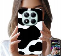 ETUI DO XIAOMI NOTE 14 PRO 5G - CZARNO - BIAŁE ŁATY KROWA, MODNE WZORY