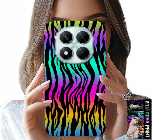 ETUI DO XIAOMI NOTE 14 PRO 5G - ABSTRAKCYJNE KOLOROWE WZORY CASE + FOLIA na Arena.pl