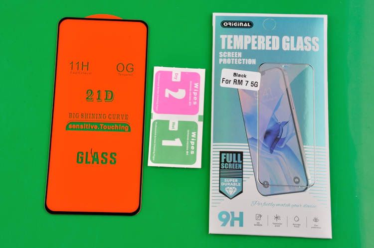 Szkło Hartowane 21D do Realme 7 5G czarny zdjęcie 3