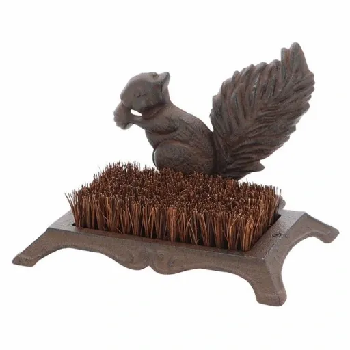 Skrobaczka do butów Wiewiórka żeliwna Esschert Design Czyścibut pod Drzwi zdjęcie 1
