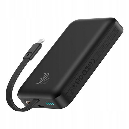 BASEUS POWER BANK MAGNETYCZNY 10000mAh 30W POWERBANK Z KABLEM USB-C na Arena.pl