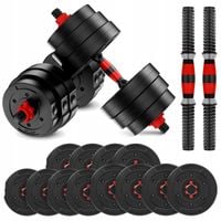 HANTLE REGULOWANE BITUMICZNE TRENING SIŁOWY ZESTAW GRYF + OBCIĄŻENIE