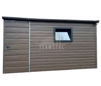 SCHOWEK - DOMEK OGRODOWY 4x3 drzwi - 2x okno - rynny drewnopodobny