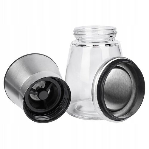 2x Młynki KUCHENNE zestaw komplet młynków do mielenia pieprzu soli przypraw na Arena.pl