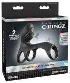 fantasy c-ringz couples cage pro black silikonowy system wibrujący