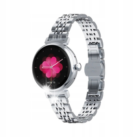 DAMSKI SMARTWATCH RUBICON RNCF21 SREBRNY ROZMOWY PULS TĘTNO KROKI AMOLED
