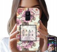 ETUI DO SAMSUNG A6 2018 - KWIATISTY WZÓR, MODNE DAMSKIE + SZKŁO