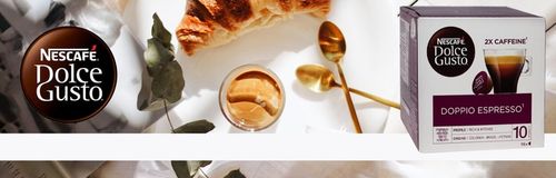 Kawa NESCAFE DOLCE GUSTO DOPPIO ESPRESSO 16 sztuk + GRATIS videobook na Arena.pl