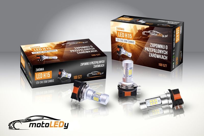 ŻARÓWKA LED H15 12V-24V CAN-BUS 1900lm zdjęcie 4