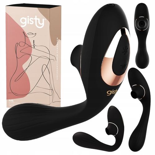 Gisty Sally wibrator damski ssący powietrzny do łechtaczki 2 w 1 i punktu G na Arena.pl