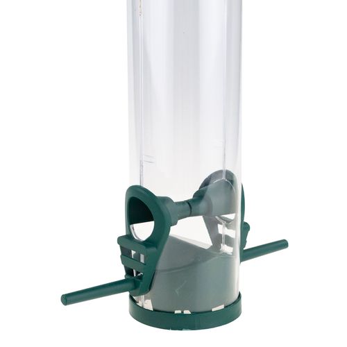 KARMNIK DLA PTAKÓW PRZEZROCZYSTY Z PODNÓŻKIEM na karmę Z DASZKIEM ZIARNA na Arena.pl