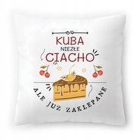 Poduszka Dla Kuby Na Urodziny Ze Zdjęciem Na Prezent Biała 40X40 Cm