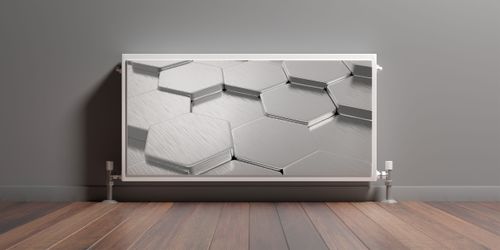 Mata MAGNETYCZNA Kaloryfera Heksagony Nowoczesny Wzór 3D 90cm x 60cm na Arena.pl