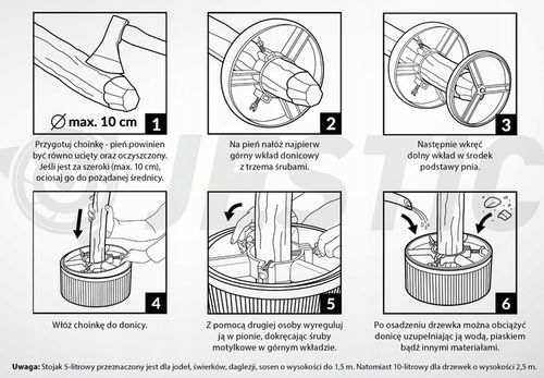 Stojak Choinkowy Jestic Ciężki pod Choinke Choinka 30x10 cm 5L na Arena.pl