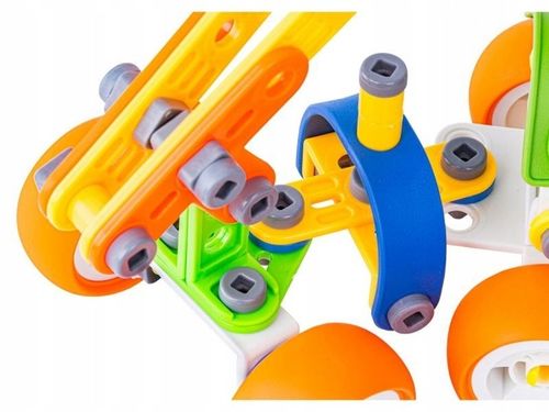 Klocki Konstrukcyjne, Elastyczne 167 El. Pojazdy Budowlane, Auto, Wyścigówk na Arena.pl