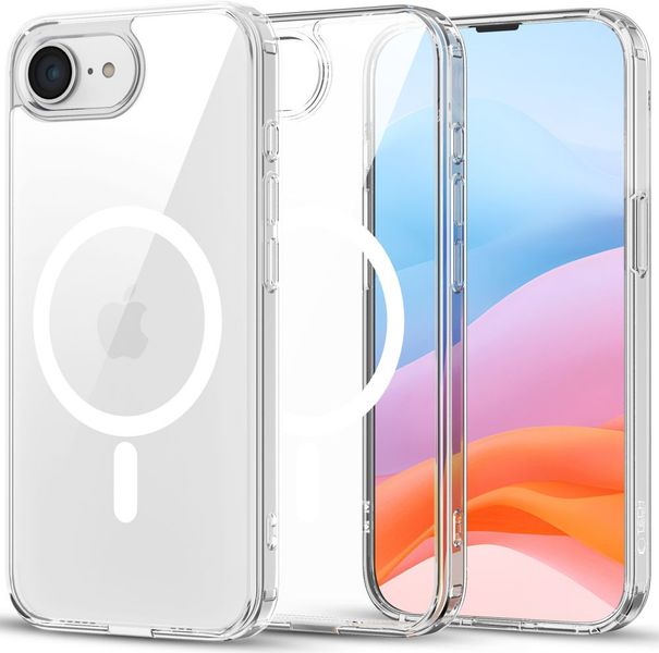 Etui Tech-Protect Flexair Hybrid MagSafe DO iPhone 16E Przezroczyste zdjęcie 1