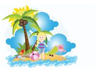 60X40CM ZABAWA PLAŻY OBRAZ