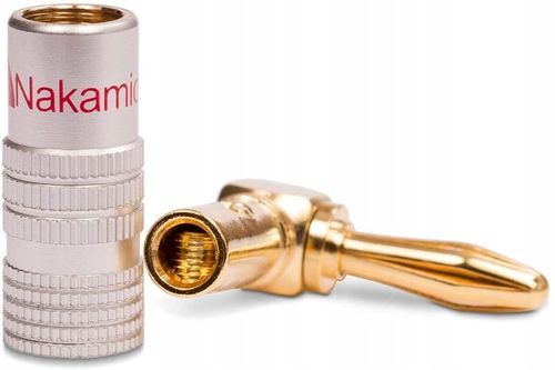 NAKAMICHI Wtyk głośnikowy bananowy kątowy HQ 4 szt na Arena.pl