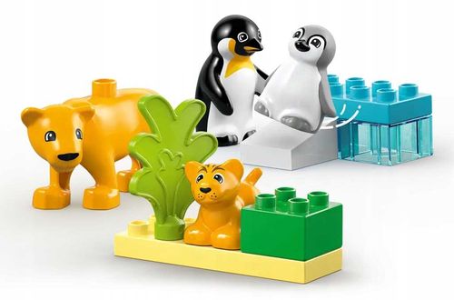10442 - lego duplo - rodziny dzikich zwierząt: pingwiny i lwy na Arena.pl