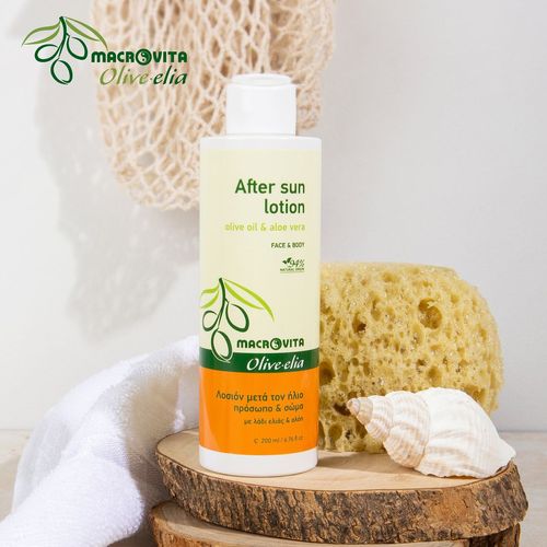 MACROVITA Olive.elia łagodzące mleczko do twarzy i ciała po opalaniu z bio-oliwą i aloesem 200ml na Arena.pl
