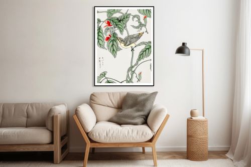Plakat 60x80cm Tree-Creeper. Kashu Japoński Vintage do Salonu na Arena.pl