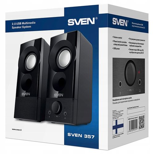 SVEN 357 głośniki komputerowe 6W 2.0, zasilane USB na Arena.pl