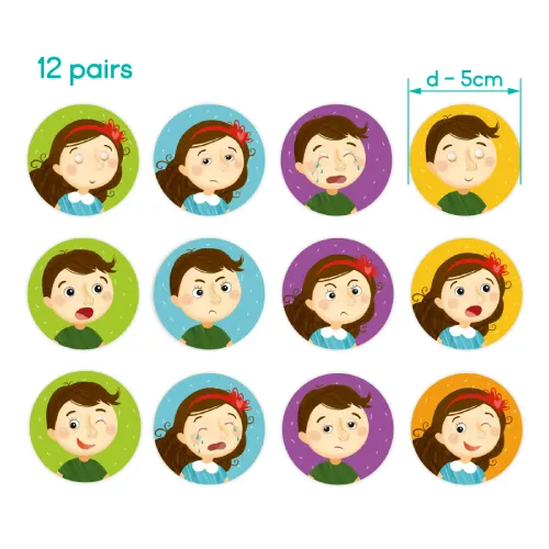 Gra Pamięciowa Kreatywna Dodo Memo  ”Emocje” 301240 na Arena.pl