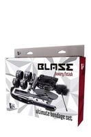 akcesoria bdsm zestaw 10 sztuk kajdanki maska bicz