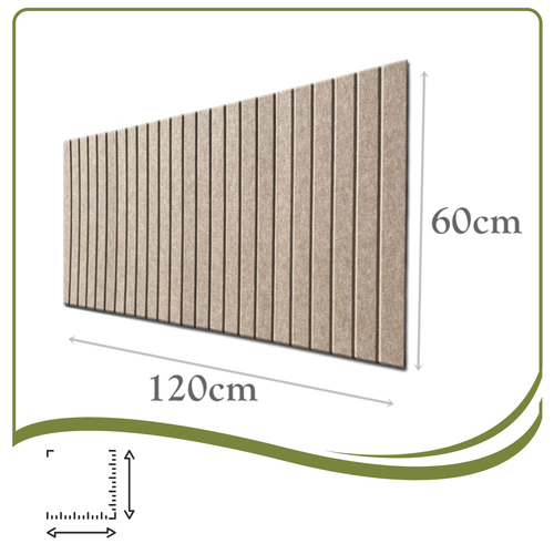 Panele ścienne LAMELE FILCOWE 3D 60x120cm filc CIEMNY BEŻ 29 + PINEZKI na Arena.pl