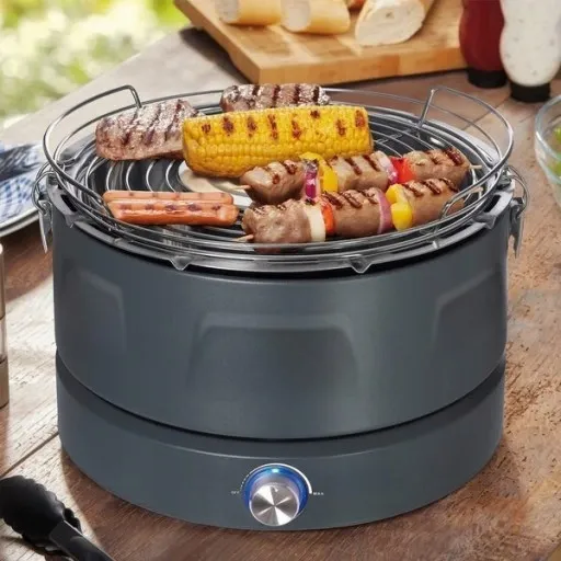 Automatyczny Grill Węglowy Bezdymny +Torba + Baterie zdjęcie 4