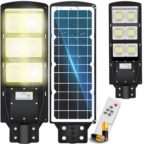 Lampa solarna uliczna miejska z czujnikiem ruchu zmierzchu LED PILOT 270 W na Arena.pl